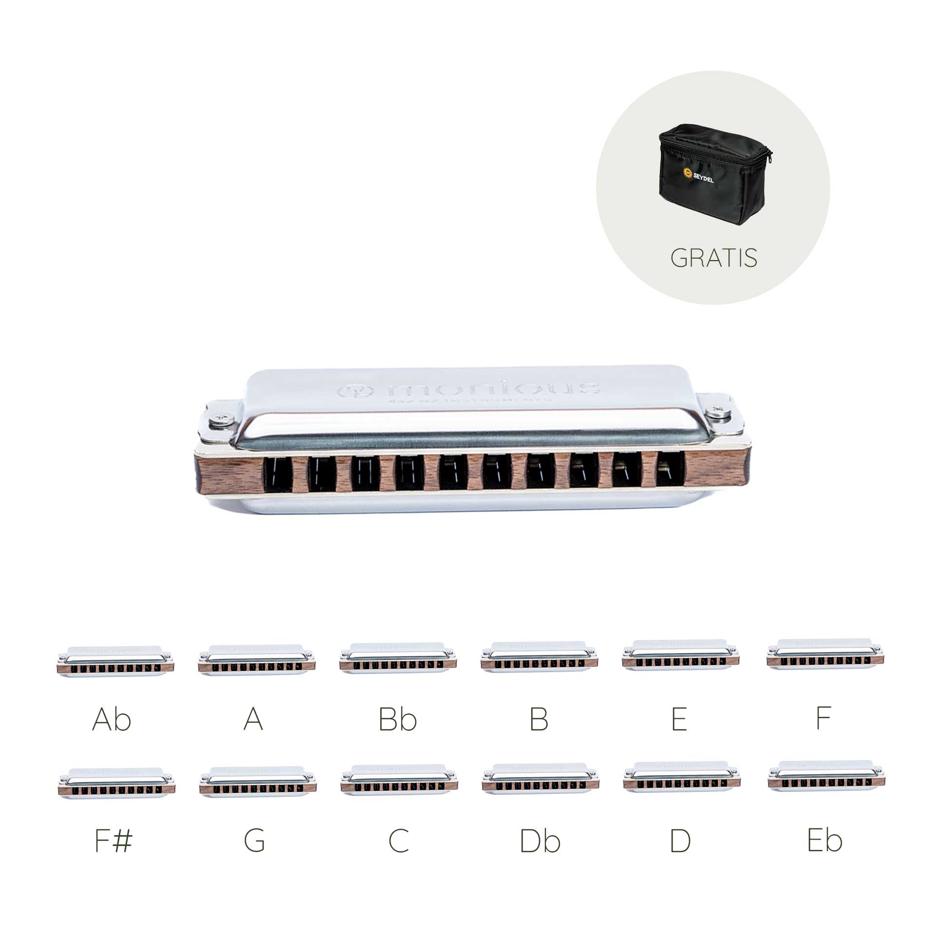 Monious Forest Full Set 432 Hz Mundharmonikas Monious Forest Full Set 432 Hz Mundharmonikas